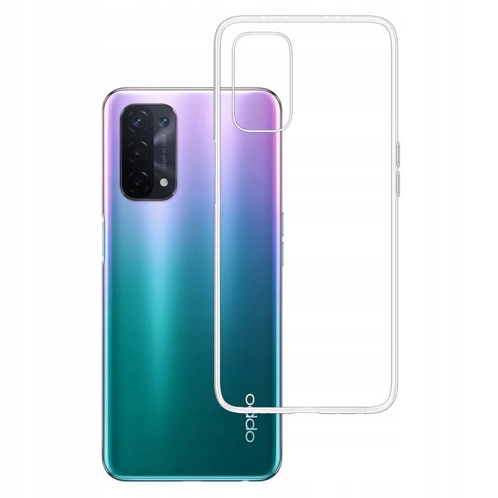 Oppo A78 5G / A58 5G kompatibilis szilikon hátlaptok, vékony, átlátszó, 1mm