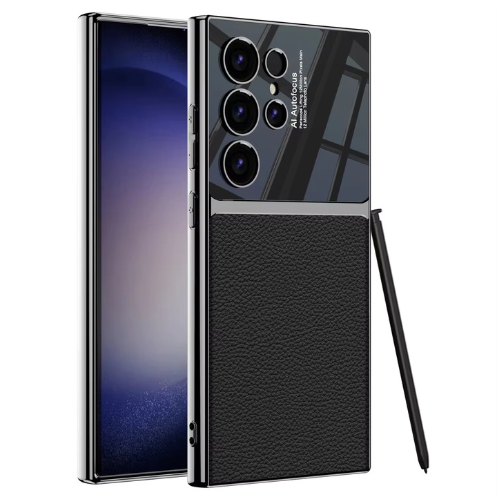 Samsung Galaxy S24 Ultra tok, O Agora ökológiai bőr, fekete