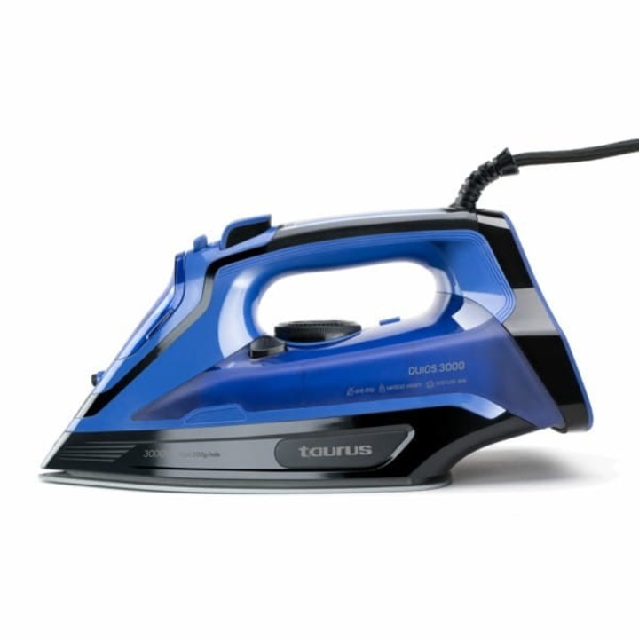 Fier de calcat Taurus Quios, 3000W, jet de abur, rezervor 0.29L, albastru/negru