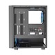 Компютърна кутия Modecom Breeze ARGB Flow, Midi Tower, USB тип C, прозрачен страничен панел, ARGB, черен