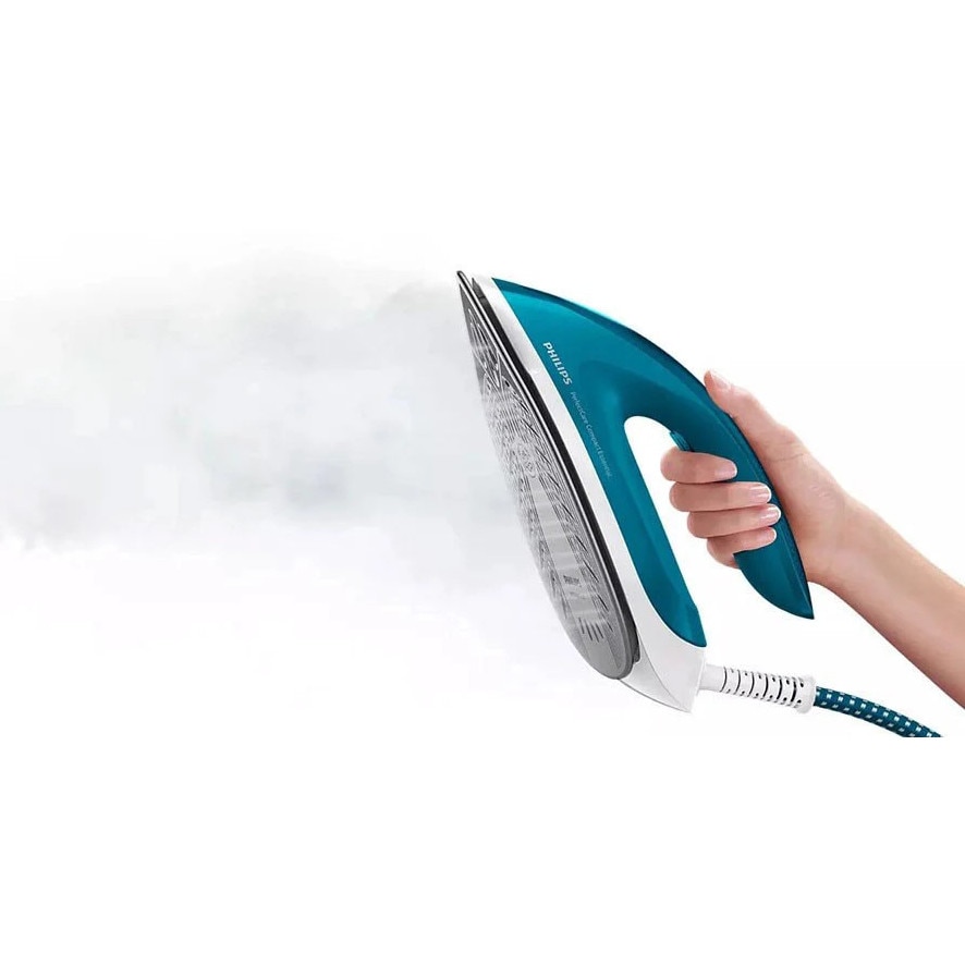 Statie de calcat cu abur GC6815/20, 2400W, 1.3 l, 6 bar, 360 g/min, Smart Calc Clean, OptimalTEMP, Albastru