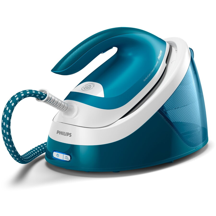 Statie de calcat cu abur GC6815/20, 2400W, 1.3 l, 6 bar, 360 g/min, Smart Calc Clean, OptimalTEMP, Albastru