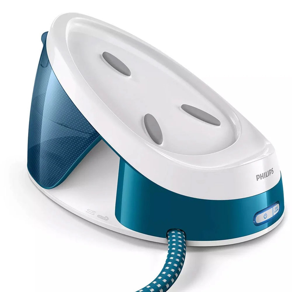 Statie de calcat cu abur GC6815/20, 2400W, 1.3 l, 6 bar, 360 g/min, Smart Calc Clean, OptimalTEMP, Albastru