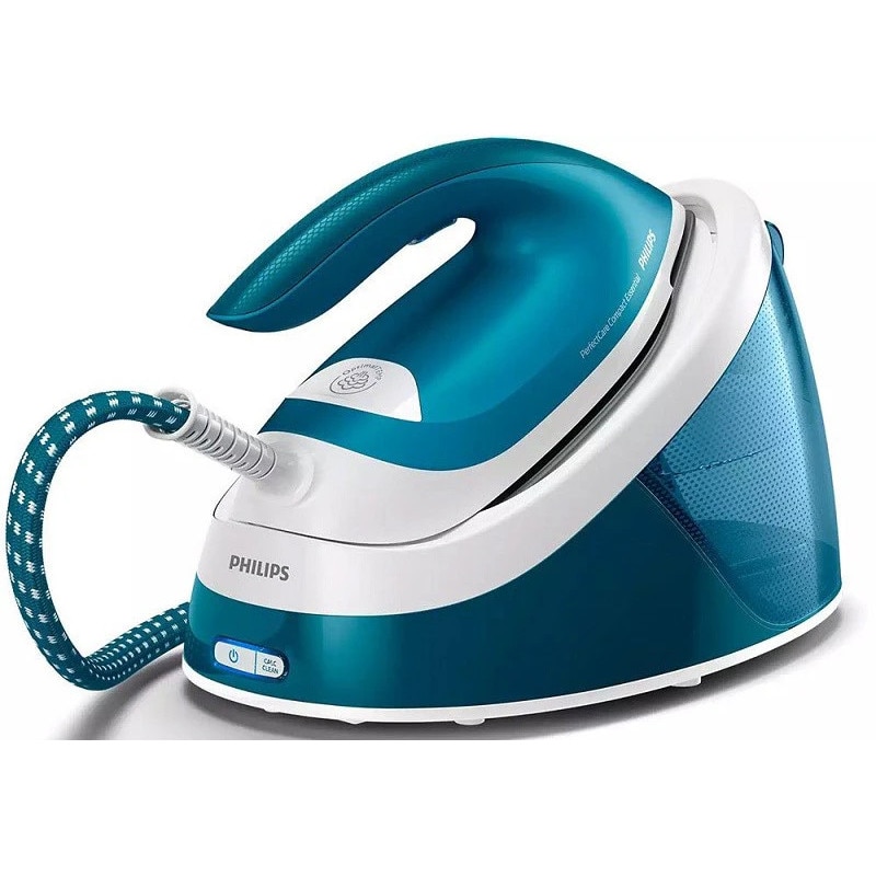 Statie de calcat cu abur GC6815/20, 2400W, 1.3 l, 6 bar, 360 g/min, Smart Calc Clean, OptimalTEMP, Albastru