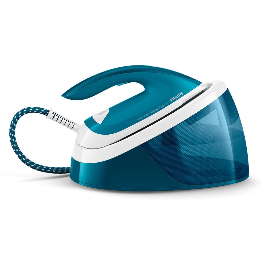 Statie de calcat cu abur GC6815/20, 2400W, 1.3 l, 6 bar, 360 g/min, Smart Calc Clean, OptimalTEMP, Albastru