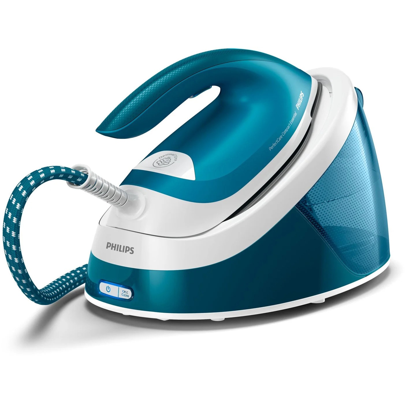 Statie de calcat cu abur GC6815/20, 2400W, 1.3 l, 6 bar, 360 g/min, Smart Calc Clean, OptimalTEMP, Albastru