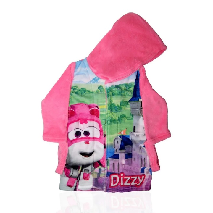 Детски халат Dizzy, Super Wings, DHQ 2137, Розов, Многоцветен, 3 години, 98 см