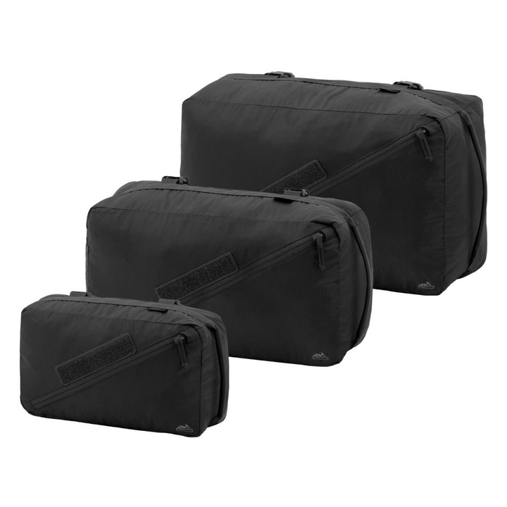 Set de 3 rucsacuri Pakcell, Helikon-Tex, Bumbac, Negru