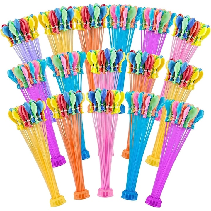 Set Baloane Gonice, Umplere Rapida, Autoinchidere, Multicolor, 222 buc