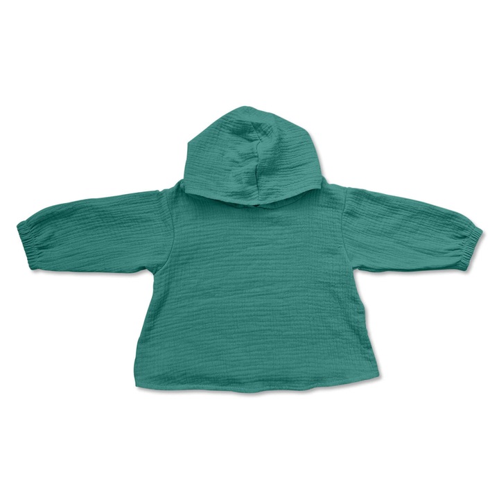 Bluza gluga Amos, Verde inchis