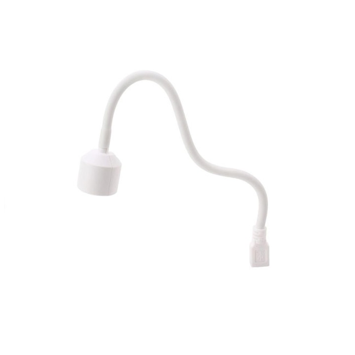 Lampa LED UV pentru unghii, JENUOS®, 6W, USB, portabila, Alb