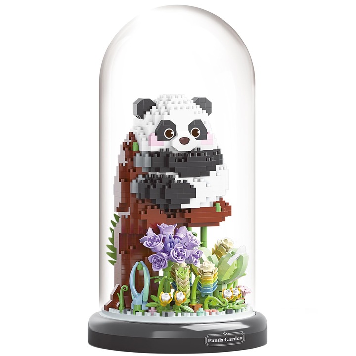 Конструктор, градинска панда, растение, животни, парти за възрастни, комплект приятели, подарък за момчета и момичета, 1083 части, 6-12+