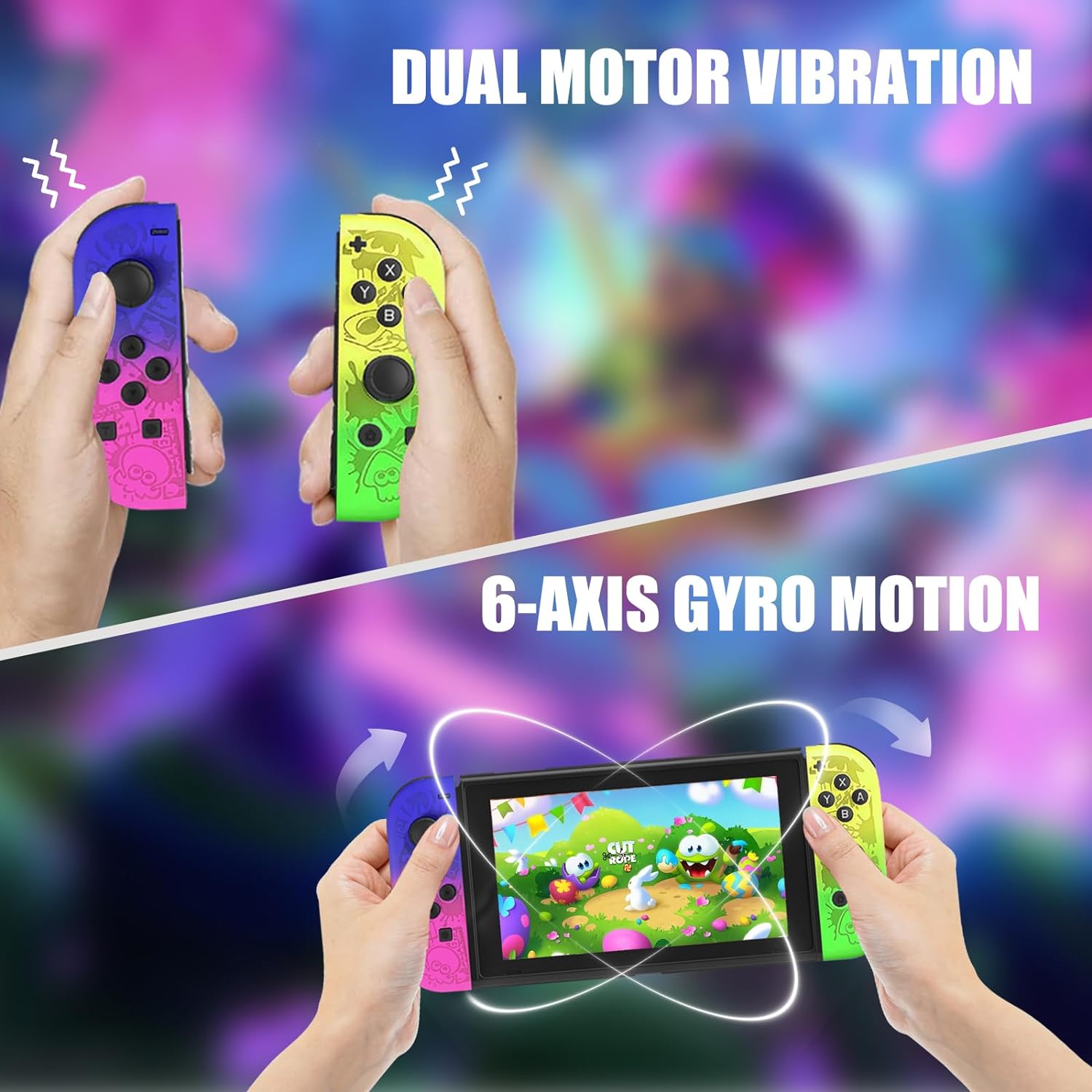 Controlere Joy Cons pentru comutator, gamepad L/R, wireless, cu ...