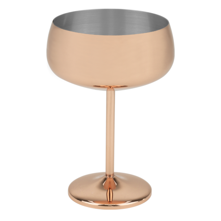 Чаша HORECANO, за коктейли Иноксова, 450ml, Ø10xh16.5cm, Мед