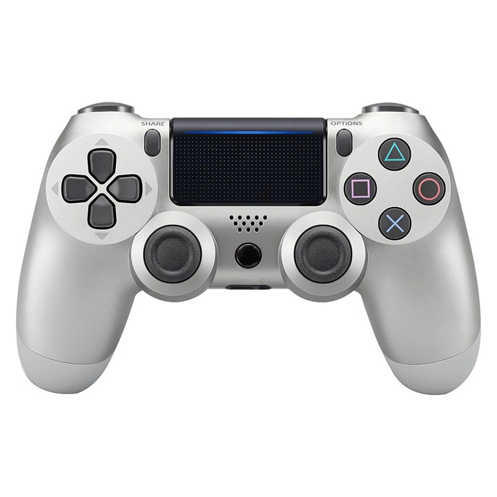 Healife vezeték nélküli vezérlő PS4-hez Dual Shock és hattengelyes mozgásérzékelővel, ezüst