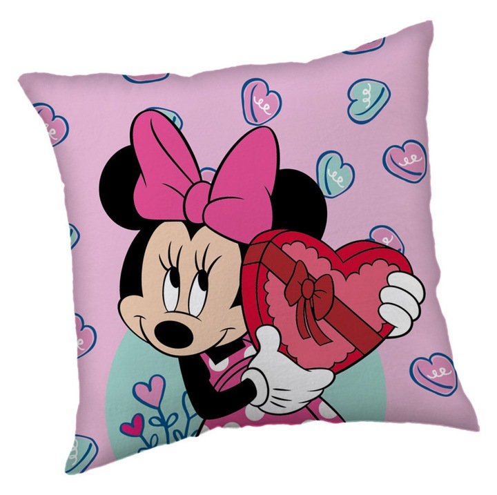 Husa de perna Disney Minnie violet 40x40cm (velur)
