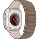 Curea silicon CLOOPER™, sport Loop Design, magnetica, compatibila cu Apple Watch Ultra/SE/9/8/7/6/5/4/3, Display 49/45/44/42 mm, Maro/Starlight