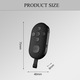 Комплект от 2 безжични Bluetooth дистанционни управления, SINBINTA, Управление на камерата и плейъра, Таймер, Може да се зарежда, Тип бутон, Съвместимо с Android и iOS, С USB тип-c кабел за данни, За селфи, vlogging, TikTok, ABS, 75 x 40 x 8 мм, черен