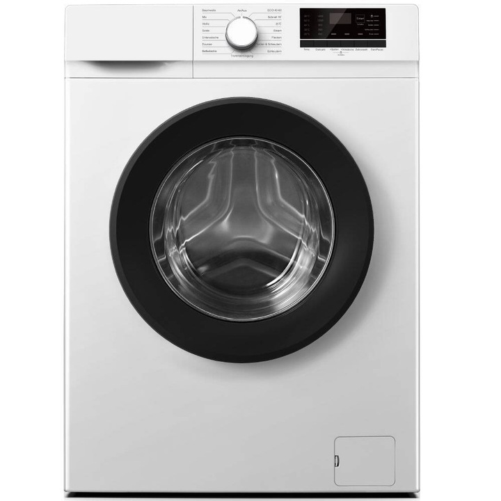 Masina De Spalat Rufe Frontala Geratek Frankfurt WM7450, Clasa A, 7 Kg, 1400 Rpm, Alb