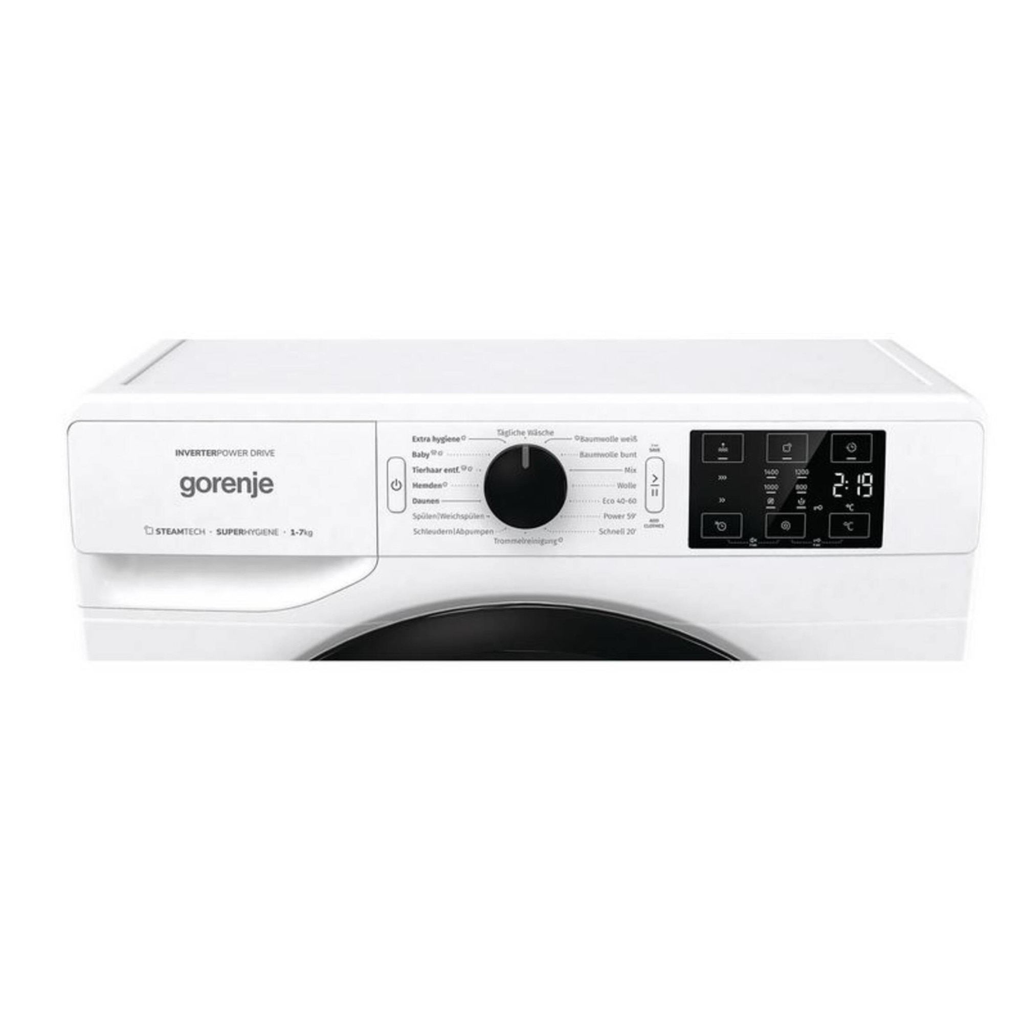 Masina De Spalat Rufe Frontala Gorenje WNEI74ADPS, Clasa A, 7 Kg, 1400 Rpm, Alb
