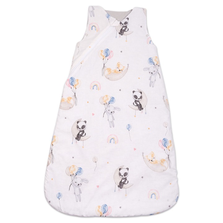 Sac de dormit copii din bumbac reglabil 0-24 luni Kidizi® Koala Sweet Dreams, 0.5 tog