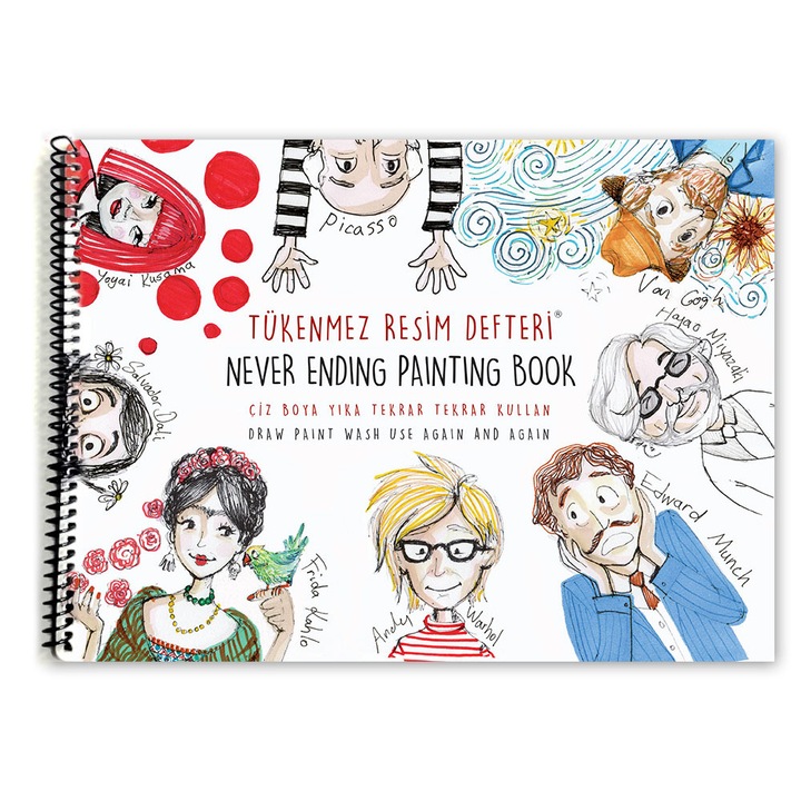 Planse de colorat, Funny Mat, reutilizabil-3 25x35 cm, 8 pagini