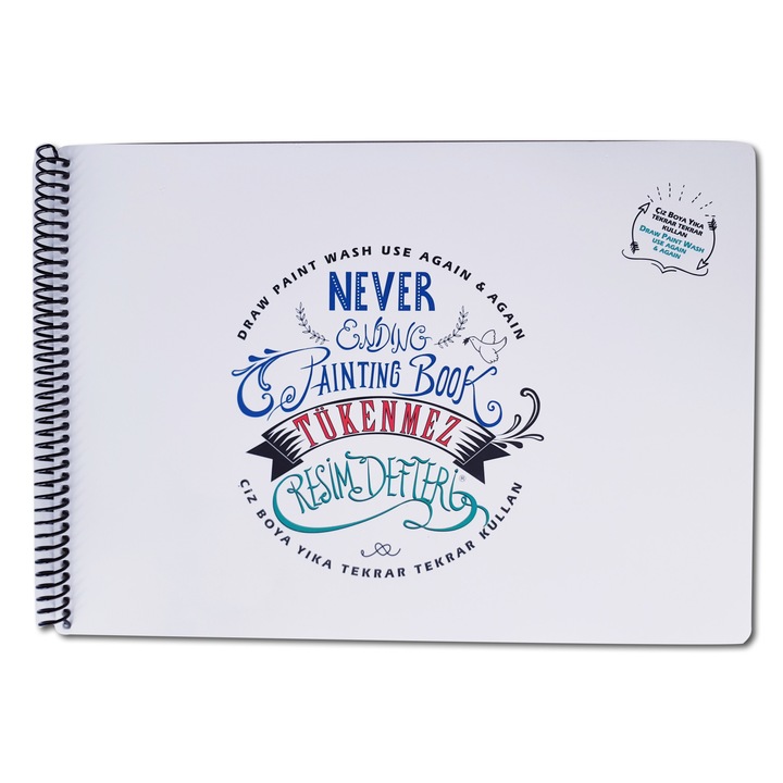 Plansa de colorat, Funny Mat, reutilizabil-2 35x50 cm, 8 pagini