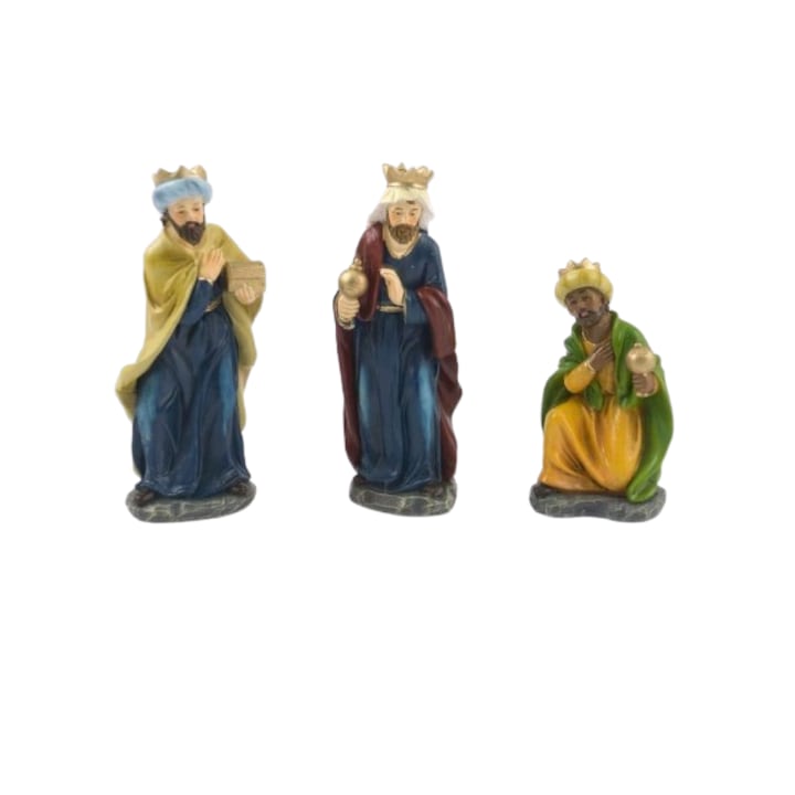 Set de 3 figurine cei trei magi de la rasarit, 15 cm