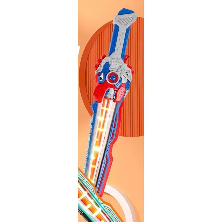 Miecz Interactive с LED и звуци, Dromedary, 51 cm, многоцветен