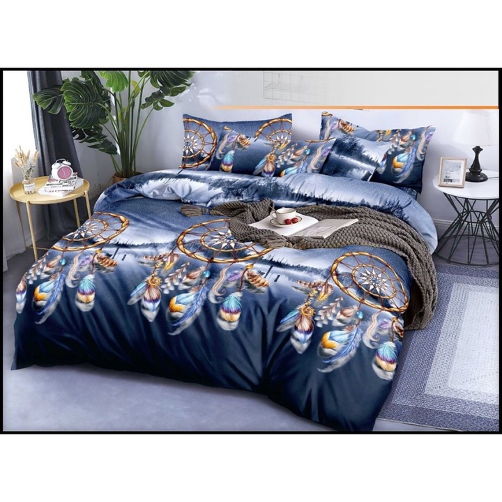 Pamut ágynemű szett 200x220cm, 4 db, A-6358