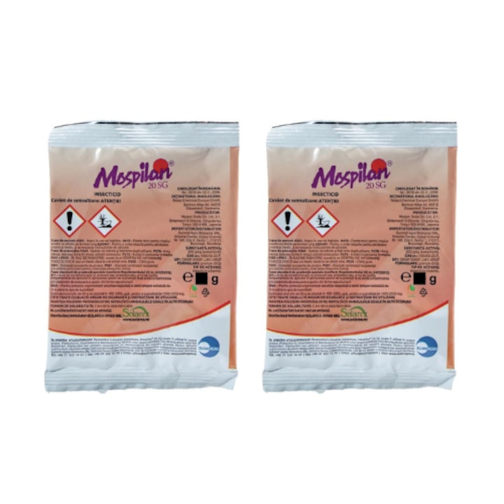 Insecticid universal pe baza de acetamiprid, Mospilan, 20 SG, 6 grame