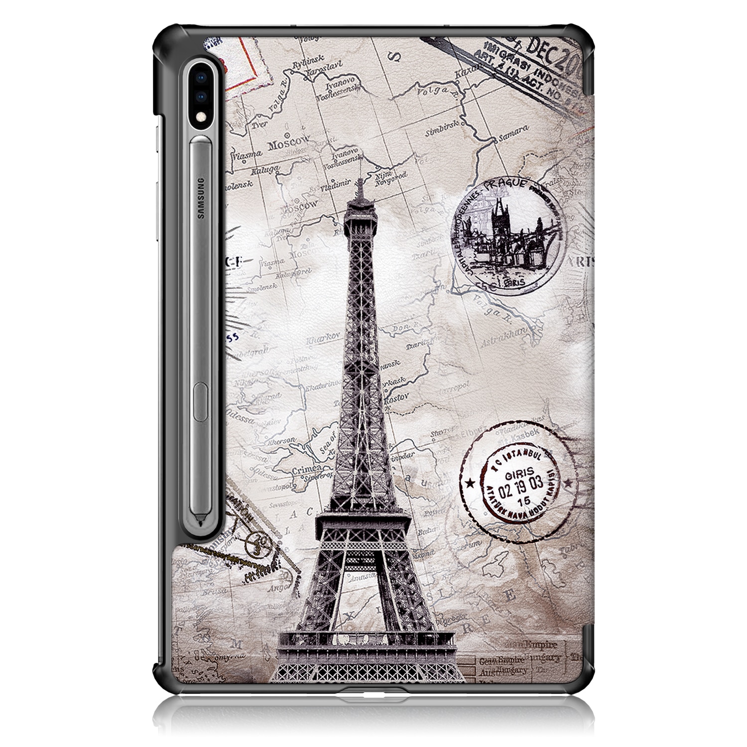 Husa de protectie premium Natty Pell, Compatibila cu Samsung Galaxy TAB S7 (SM-T870/SM-T875) - Eifel