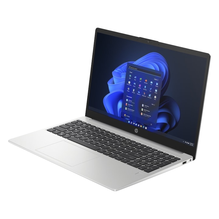 Лаптоп HP 250 G10, 967U3ET.12GB, Windows 11 Pro, 15.6", Intel Core i5-1335U (10-ядрен), Integrated Intel Iris Xe Graphics, 12 GB 3200 MHz DDR4, Сребрист