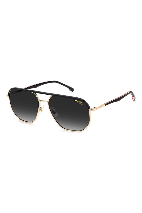 Carrera, Слънчеви очила Aviator с градиента, Златист, Черен, 59-15-145