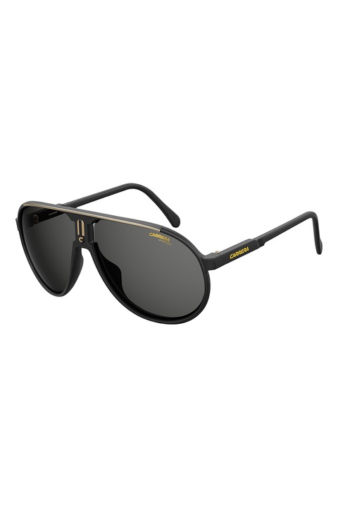 Carrera, Ochelari de soare pilot unisex cu lentile in degrade, 62-12-125, Auriu/Negru