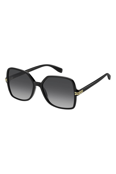 Marc Jacobs, Квадратни слънчеви очила с градиента, Златист, Черен, 57-17-140
