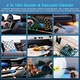 2 az 1-ben sűrített levegős porszívó, elektromos légszűrős mini kézi porszívó teljesítmény kijelzővel 43000, 47000, 51000 ford./perc Porszívóhoz, Számítógéptisztítóhoz, Autóhoz, Kanapéhoz, WALALLA