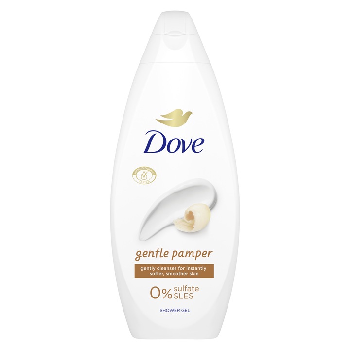 Dove Essential Care Gentle Pamper tusfürdő, 250ml