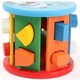 Sortator de jucarii, sortare forme, din lemn, 10x11x11