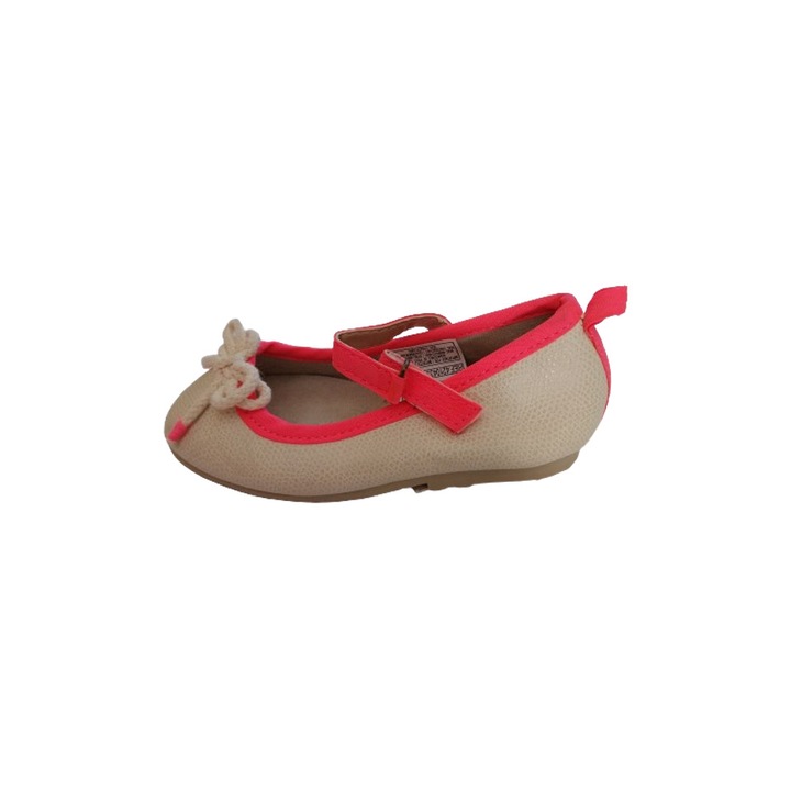 Sandale fetite Offcorss, alb/roz, marimea 21