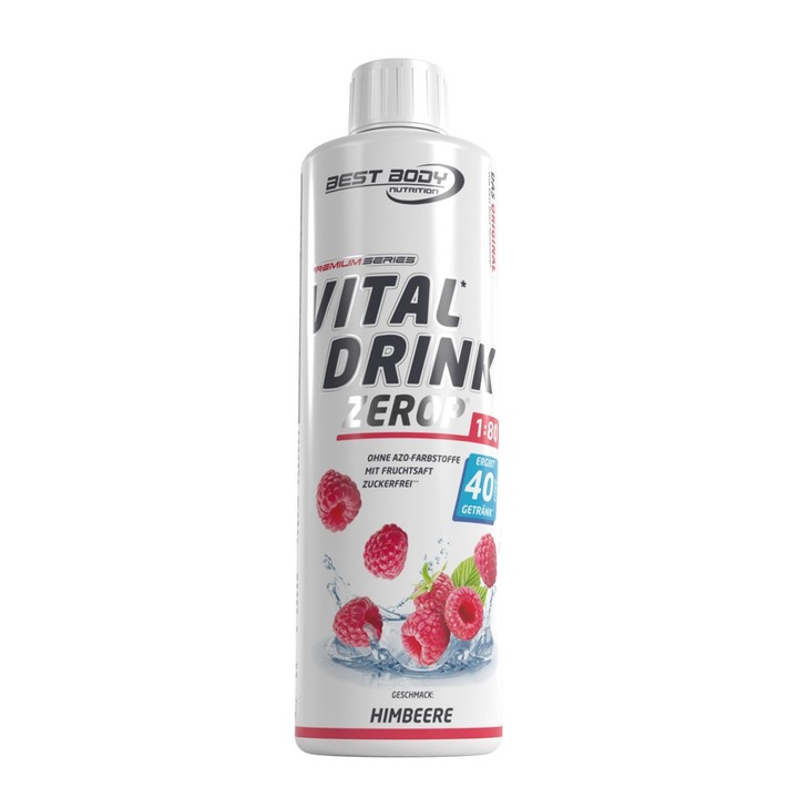 Concentrat Vital Drink Zerop Best Body Nutrition - 500 ml - Zmeura