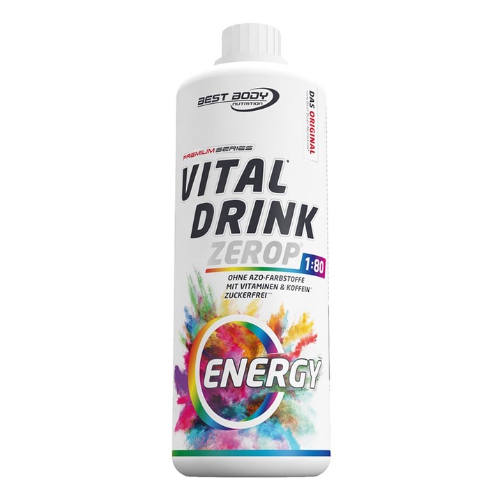 Concentrat Vital Drink Zerop Best Body Nutrition - 1000 ml - Energy