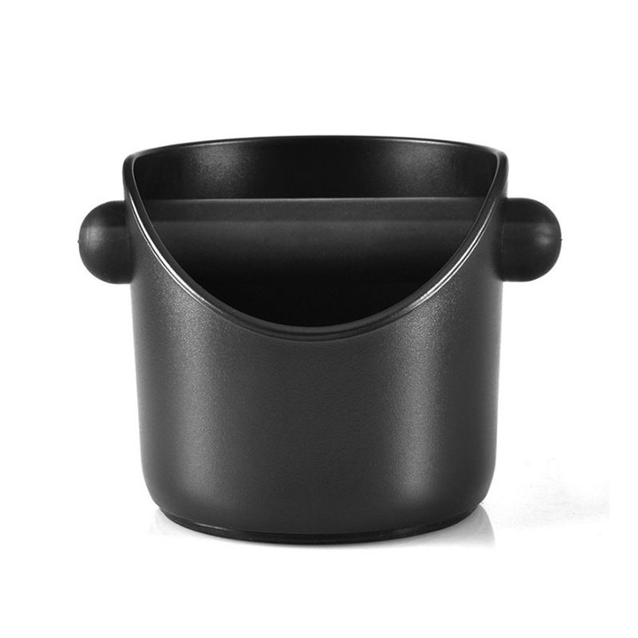 Кутия за утайка от кафе, Противоплъзгаща, Черна