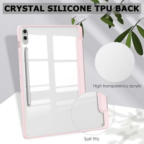 Husa Smart Cover compatibila cu Samsung Galaxy Tab S9 11inch/ S9 FE 10.9inch, Slot Pen, Roz Pal, TELGORBCS