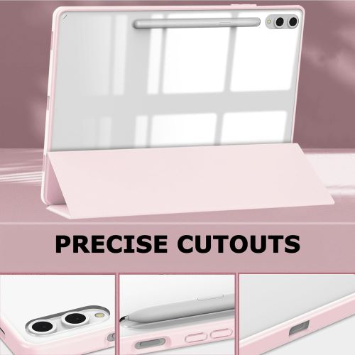 Husa Smart Cover compatibila cu Samsung Galaxy Tab S9 11inch/ S9 FE 10.9inch, Slot Pen, Roz Pal, TELGORBCS