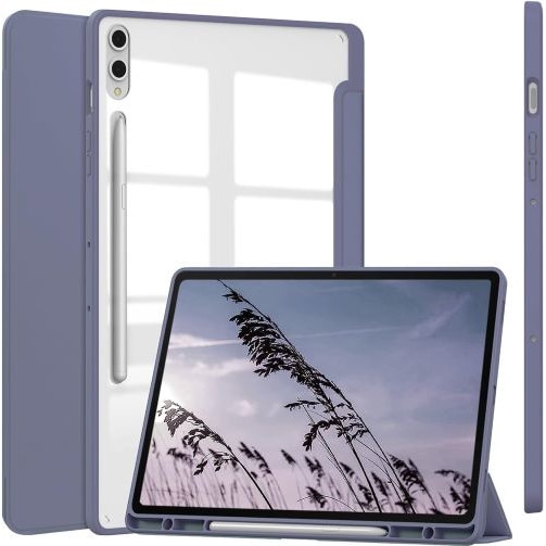 Husa Smart Cover compatibila cu Samsung Galaxy Tab S9 11inch/ S9 FE 10.9inch, Slot Pen, Lavanda, TELGORBCS