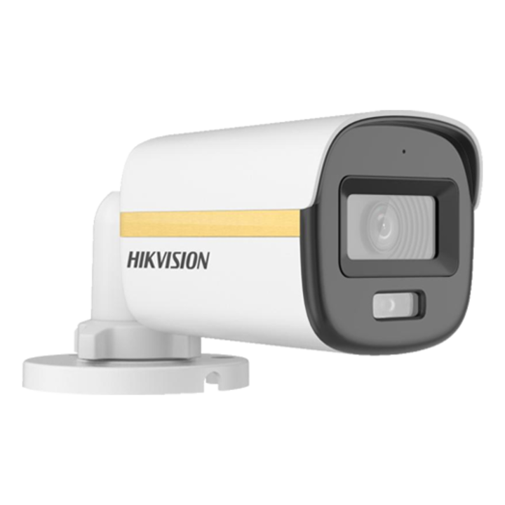 ColorVu, Dual Light - Камера аналогова 2MP, леща 2.8mm, IR 20m, WL 20m, TVI/AHD/CVI/CVBS, Mic. - HIKVISION DS-2CE10DF3T-LFS-2.8mm