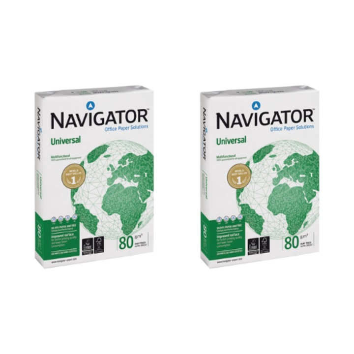 Hartie copiator NAVIGATOR Universal, A4, 80g/mp, 1000 coli