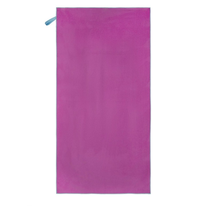 Prosop Uscare Rapida Microfibre Roz Fucsia pentru Gimnastica 150x75cm, Poliester, Ideal pentru Sport si Fitness