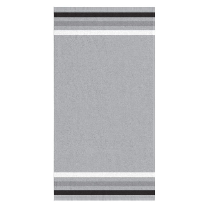 Prosop Plaja, Bumbac, Gri antracit, 70x140 cm